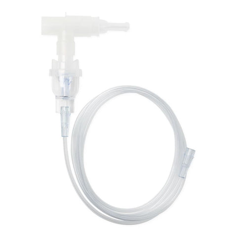 Medline Disposable Handheld Nebulizer Kit with T Mouthpiece, Standard Connection, 7' Tube, HCS4482