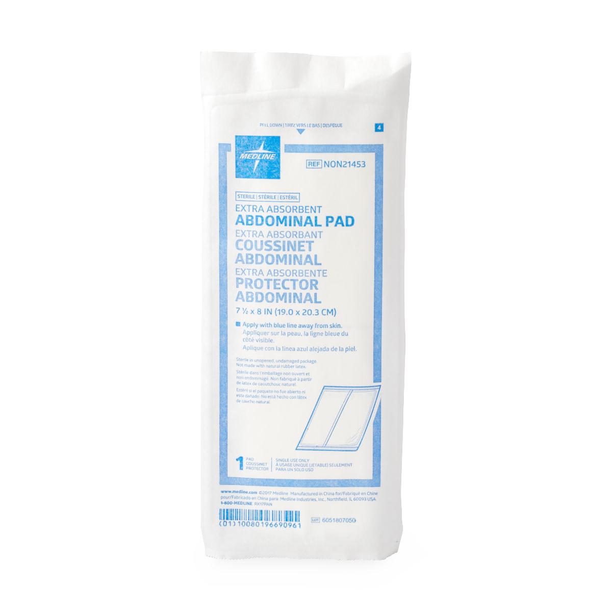 Medline Sterile Abdominal Pad, 8" x 10" Medline Sterile Abdominal Pad, 8" x 10"