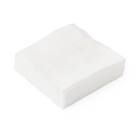 Medline Deluxe Nonsterile Nonwoven 4-Ply Gauze Sponges, 4" x 4", Rayon/Polyester, Low Linting, Extra-Absorbent, NON26444