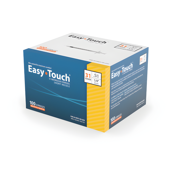 MHC Easy Touch U100 Insulin Syringes, EasyTouch
