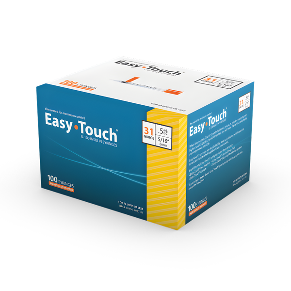 MHC Easy Touch U100 Insulin Syringes, EasyTouch