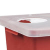 Kendall Healthcare SharpSafety Sharps Container with Hinged Lid, 8 gal