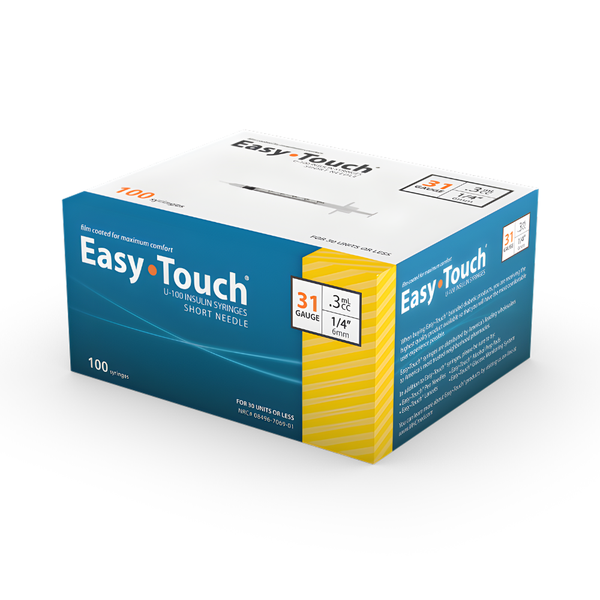 MHC Easy Touch U100 Insulin Syringes, EasyTouch