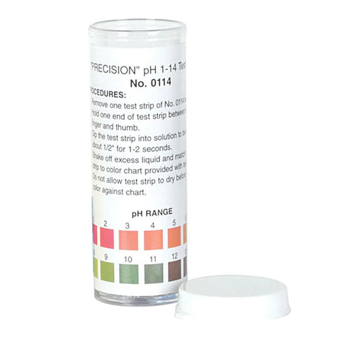 Apothecary Products Universal pH Test Strip with Four Colored Squares, 0.5 Sensitivity, 23285