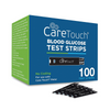 Care Touch Blood Glucose Test Strips, Box of 100, CT-100