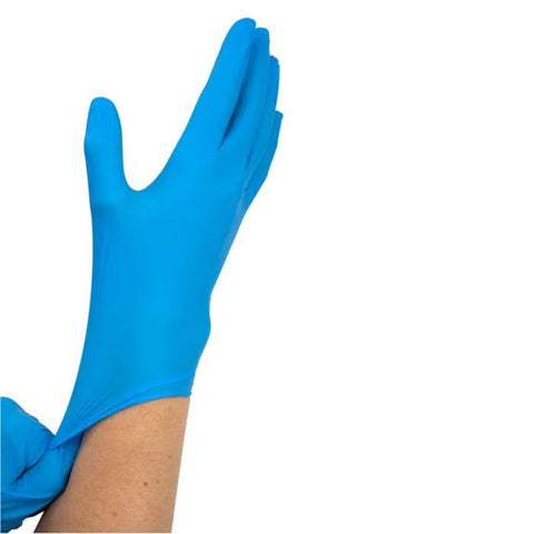 Dynarex SafeTouch Nitrile Exam Glove, Latex-free, Powder-free, Blue