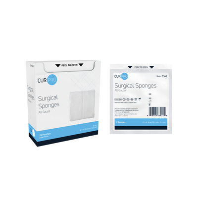Dynarex 100% Cotton Gauze Sponges, Sterile and Non-Sterile, 2 in to 4 in, 8-Ply to 12-Ply