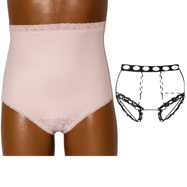 OPTIONS Ladies' Basic Dual Stoma Ostomy Support Undergarment with Built-In Barrier