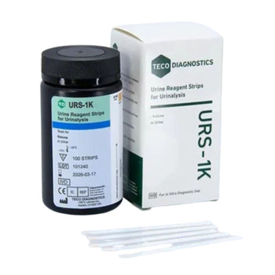 Teco Diagnostics Glucose Protein / Ketone Reagent Strips for Urinalysis