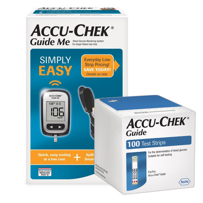 Roche Accu-Chek Guide Me Blood Sugar Test Strips / Meters / Monitoring Kits