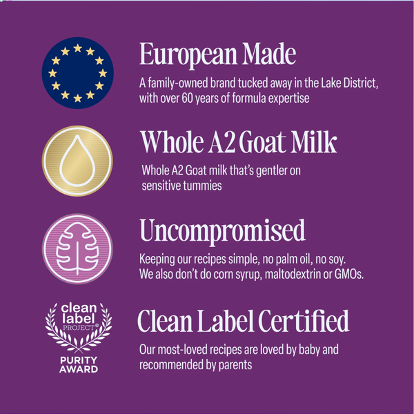 Kendamil Goat Milk Baby Formula Powder for Infants 0–12 Months