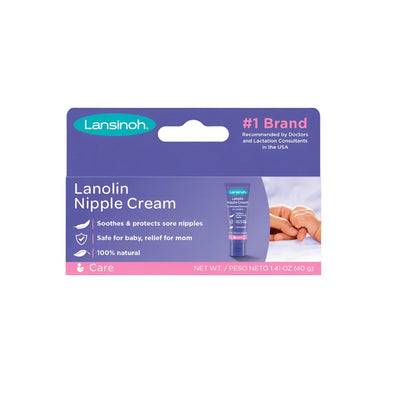 Lansinoh Lanolin Nipple Cream, Hypoallergenic with Ultra Purified 100% Natural Lanolin