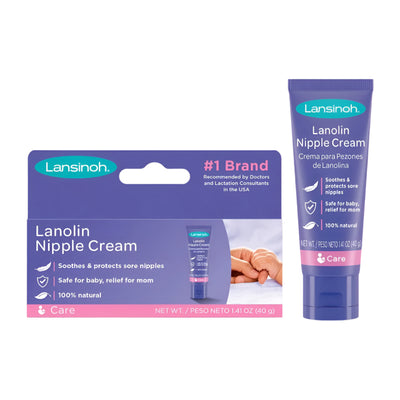 Lansinoh Lanolin Nipple Cream, Hypoallergenic with Ultra Purified 100% Natural Lanolin