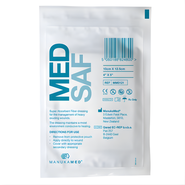 ManukaMed MED SAF Super Absorbent Wound Dressing, 4" x 5"