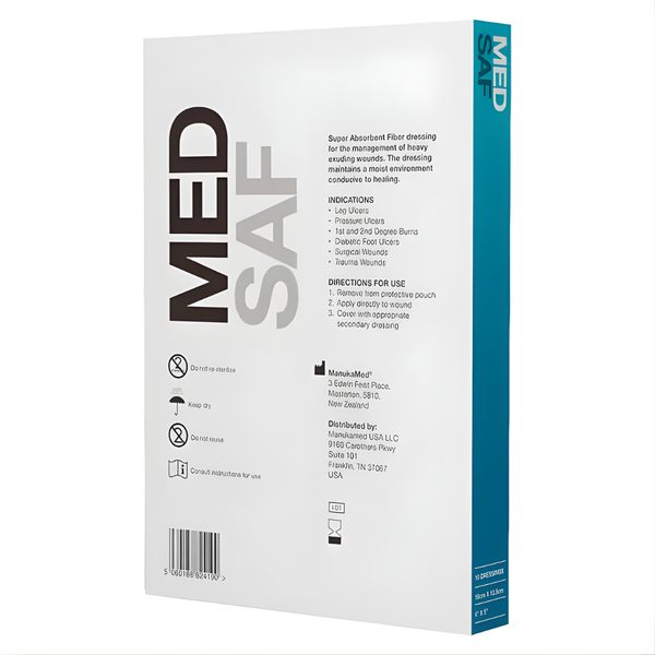 ManukaMed MED SAF Super Absorbent Wound Dressing, 4" x 5"