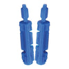 Two blue Omnis Health Embrace Twist-Top 30G (0.30 mm) Universal Lancets on a white background