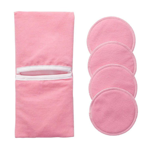 NuAngel Flip & Go Nursing Pad Case with Nursing Blanket and Nursing Pad Set, Pink