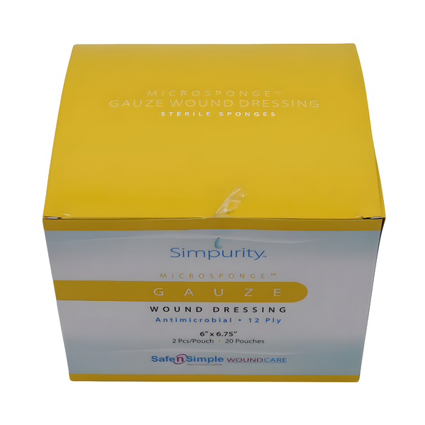 Safe n' Simple Simpurity Antimicrobial Gauze Sponge