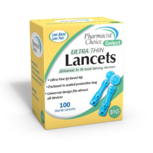 Pharmacist Choice Ultra Thin Twist Top Lancets