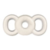 A clear, circular tension ring with a thick center design, intended for use in managing erectile dysfunction. Size 6