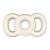 A clear, circular tension ring with a thick center design, intended for use in managing erectile dysfunction. Size 7
