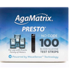 AgaMatrix WaveSense Presto Blood Glucose Test Strips, Box of 100