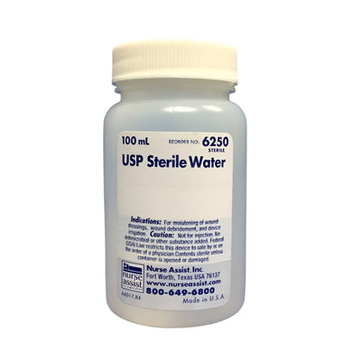 SteriCare Solutions Nurse Assist Medical Grade Sterile Water, 100 mL to 1000 mL