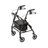 Cardinal Health Bariatric Heavy-Duty Rollator with Arthritic Ball Hand Brakes, Black, CRL0009BR