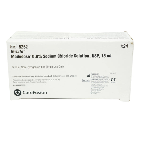 Cardinal Health AirLife MODUDOSE Normal Saline Unit Dose Vials, 0.9% Sodium Chloride, 3 mL to 15 mL