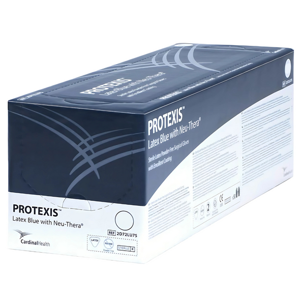 Cardinal Health Protexis Latex with Neu-Thera Surgical Gloves, 2D72LU75, Size 7.5, 11.6 in (29.5 cm), Box (50 Pairs, 100 Pcs)
