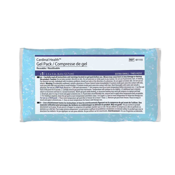 Cardinal Health Reusable Hot and Cold Gel Pack, DEHP-free, Non-toxic, 61115, Standard, Extra Small, Case (150 packs)
