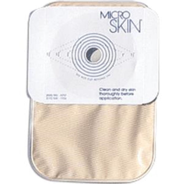 Cymed One-Piece 8 in Colostomy Closed-End Pouch, 85400, Opaque, Plain barrier, Cut-to-fit up to 1-3/4 in (45 mm), Box of 15