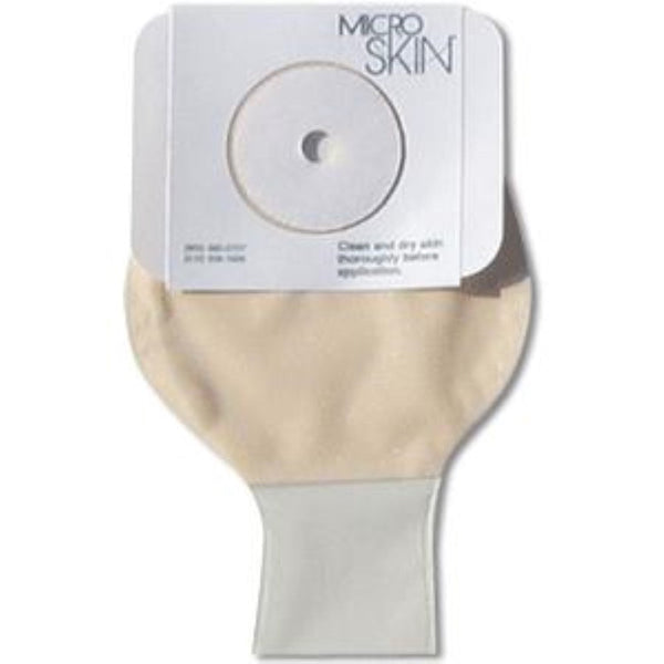 Cymed One-Piece 9 in Colostomy Drainable Pouch with Thin Washer, 41325, Clear, 1 in (25 mm) stoma, 9 in pouch, Box of 10