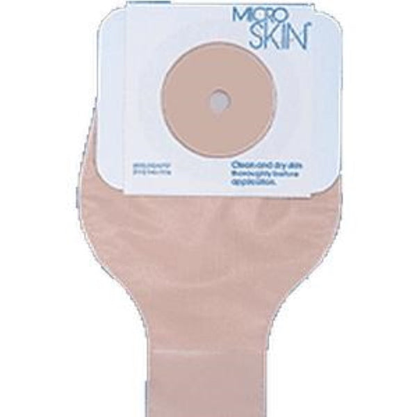 Cymed One-Piece 9 in Colostomy Drainable Pouch with Thin Washer, 41429, Opaque, 1-1/8 in (29 mm) stoma, 9 in pouch, Box of 10