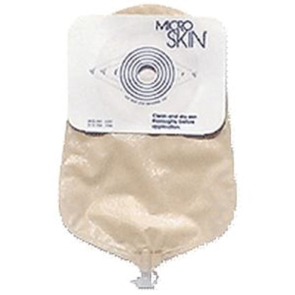 Cymed One-Piece 9 in Urostomy Pouch, 86319, Plain barrier, 3/4 in (19 mm) stoma, Clear, Box of 10