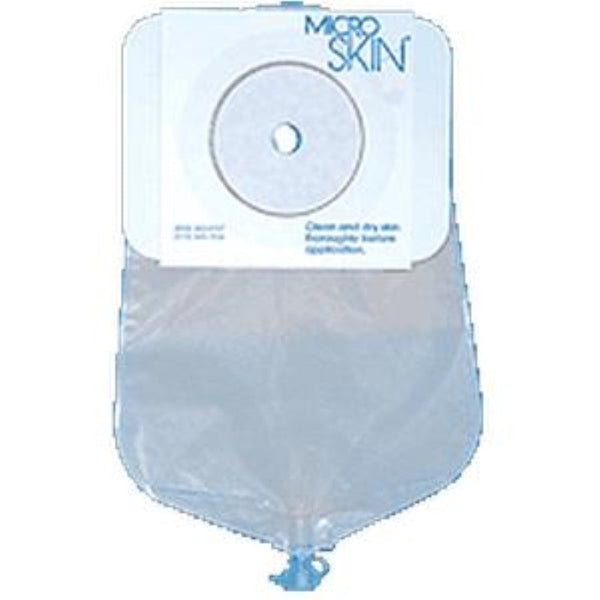 Cymed One-Piece 9 in Urostomy Pouch, 86338W, Thin washer, 1-1/2 in (38 mm) stoma, Clear, Box of 10