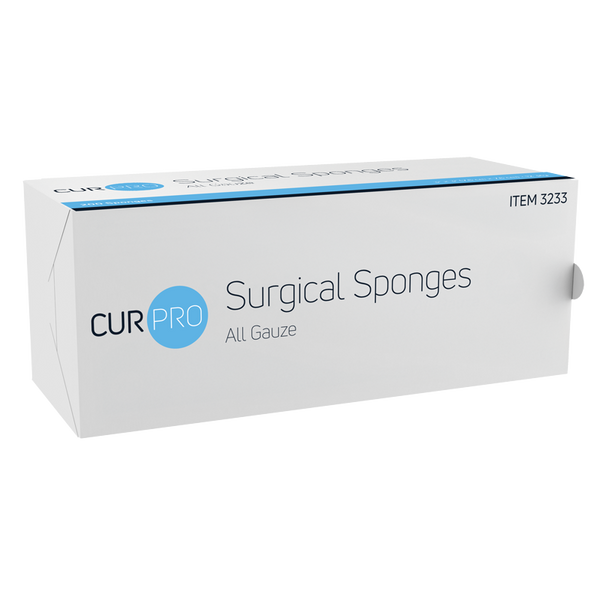 Dynarex 100% Cotton Gauze Sponges, Sterile and, 3233, 3 in x 3 in (7.6 cm x 7.6 cm), 12 Ply, Non-Sterile, Pack of 200