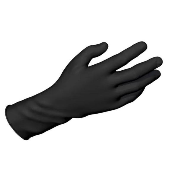 Dynarex SafeTouch Nitrile Exam Gloves, Black, Powder-free, Non-Sterile