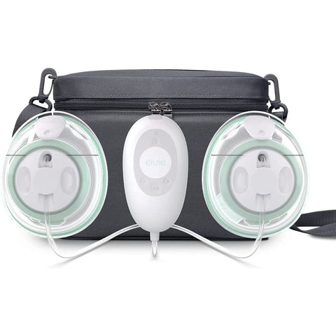 Elvie Stride Plus Hospital-Grade Automatic Breast Pump, App-Controlled Hands-Free Electric Breast Pump with Compact Carry Bag, EB01-02-PLUS
