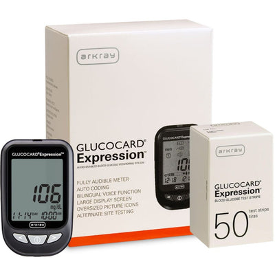 Arkray Glucocard Expression Blood Sugar Test Strips / Meters / Monitoring Kits
