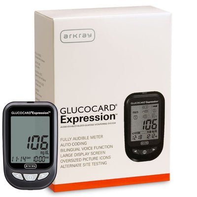 Arkray Glucocard Expression Blood Sugar Test Strips / Meters / Monitoring Kits