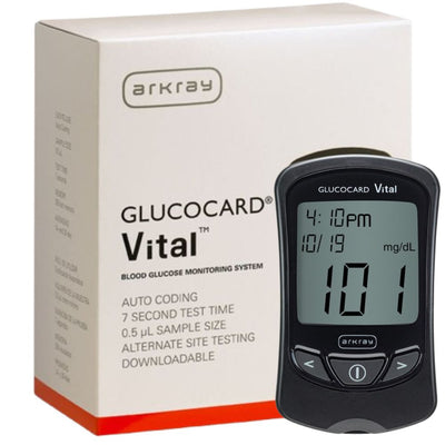 Arkray Glucocard Vital Blood Sugar Test Strips / Meters / Monitoring Kits