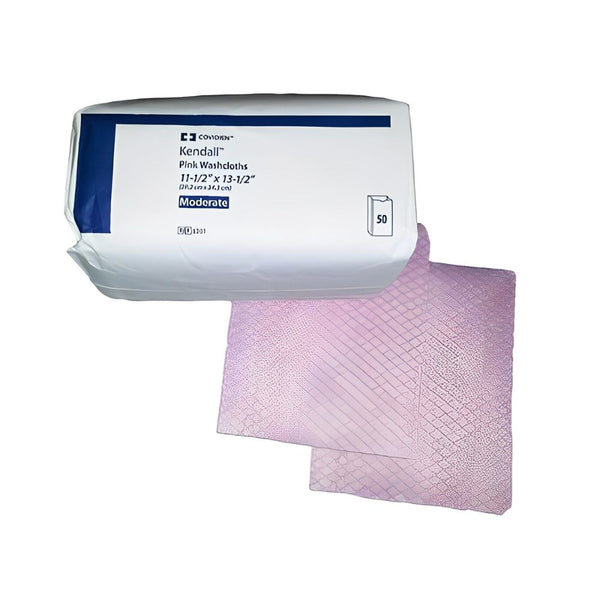 Kendall Healthcare Versalon Washcloth, 11-1/2 in x 13-1/2 in, Pink, 6361