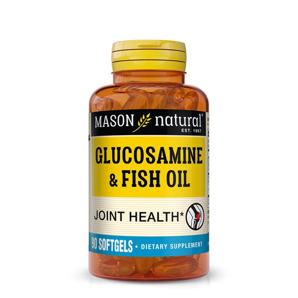 Mason Vitamins Glucosamine and Fish Oil DHA EPA Omega-3, 90 Softgels, 1414-90