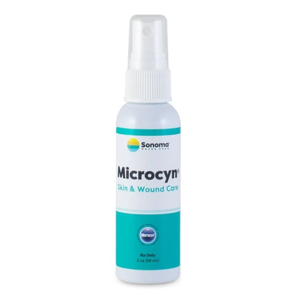 Microcyn Skin and Wound Care Solution with Preservatives, 84871, Pump Spray, 2 oz