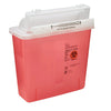 Monoject SharpStar In-Room Sharps Container, 5 Quart, Transparent Red, 8507SA