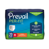 Prevail Per-Fit Unisex Adult Protective Underwear, PF-512, Medium, 34-46 in (86-117 cm) Hip, Pack of 20