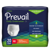 Prevail Protective Underwear Breathable Comfortable Adult Pull, PV-512, Medium, 34 in to 46 in (86 cm to 117 cm), Pack of 20