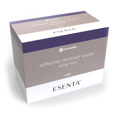 ConvaTec ESENTA Sting-Free 3 mL Skin Adhesive Remover Wipes, Latex-free, Silicone-Based, 423391
