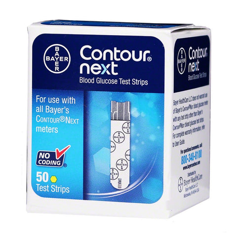 Bayer Contour Next Blood Glucose Test Strips, Box of 50